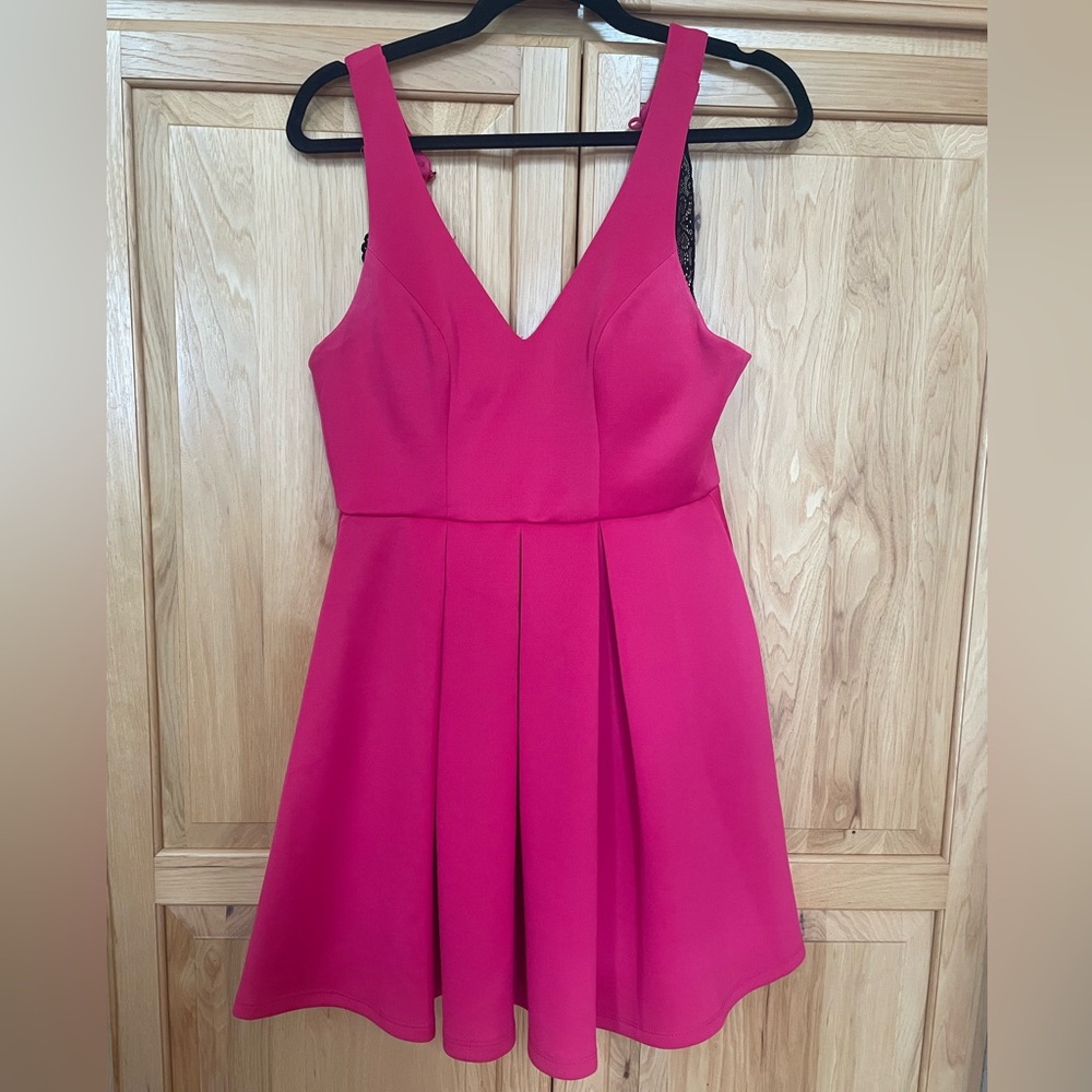 Vibrant Pink Sleeveless Dress